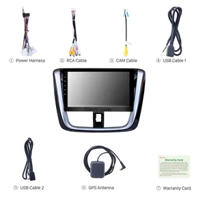 Strongseed ระบบ Android รถยนต์เครื่องเล่นวิดีโอย้อนกลับพร้อม Gps Navigator วิทยุ Dvd สำหรับ TOYOTA Yaris <span class=keywords><strong>VIOS</strong></span> 2014 <span class=keywords><strong>2015</strong></span> 2016 2017 - Product Image 1