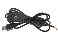 Contrôleur de gradateur tactile USB DC5V 2A avec longueur de 1.5M pour lumières LED à couleur unique/lampe de bureau LED
