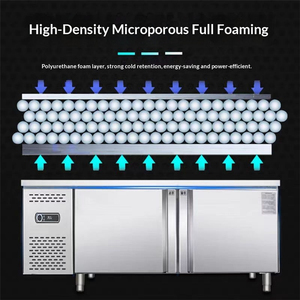 Vetrina refrigerata commerciale per gelati, granita, piatti freddi <span class=keywords><strong>e</strong></span> <span class=keywords><strong>pizza</strong></span>, con funzione di conservazione <span class=keywords><strong>e</strong></span> tavolo operativo - Product Image 4