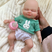 Poupées reborn en silicone de 30 cm, bébé ange endormi réaliste pour filles, corps souple, détails peints à la main, compagnie paisible et apaisante