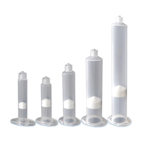 Seringue industrielle, seringue de distribution industrielle, seringue de distribution pneumatique industrielle américaine, style ancien transparent US