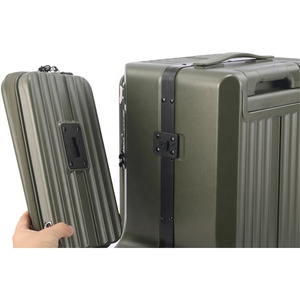 Vente en gros de valises à roulettes DE GER de qualité supérieure, fabriquées en Chine, avec cadre en aluminium, 20, 24, 28 pouces, 8 roues, ensembles de bagages de <span class=keywords><strong>voyage</strong></span> - Product Image 5