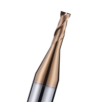 Fraise à billes Lucas Tools HRC55 revêtue de TiAlN, à point décimal, 2 dents, à extrémité carrée, en alliage de tungstène-cobalt, ODM OEM, garantie 3 ans