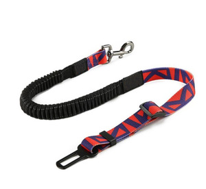 Sabuk pengaman mobil hewan peliharaan ramah lingkungan nilon yang dapat diatur sesuai dengan tali anjing pola bunga kerah kualitas untuk keamanan dan kenyamanan - Product Image 2