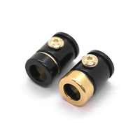Adaptateur de prise stéréo équilibrée plaqué or DOS pour connecteurs de casque 2,5/3,5/4,4 mm - Neuf