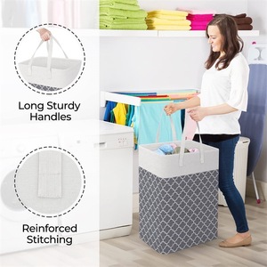 Cesto <span class=keywords><strong>de</strong></span> <span class=keywords><strong>Ropa</strong></span> Plegable para el Hogar, Cesto <span class=keywords><strong>de</strong></span> <span class=keywords><strong>Ropa</strong></span> Separado, Cesto <span class=keywords><strong>de</strong></span> <span class=keywords><strong>Tela</strong></span> para Almacenamiento - Product Image 6