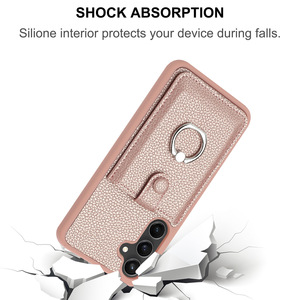 Étui de Téléphone Portefeuille en Cuir à Rabat pour <span class=keywords><strong>Samsung</strong></span> A15 A25 A35 A55 avec Porte-Cartes, Housses pour <span class=keywords><strong>Samsung</strong></span> A14 A24 <span class=keywords><strong>A34</strong></span> A54 - Product Image 2