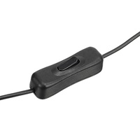 Câble d'extension USB mâle à femelle à prix compétitif avec petit interrupteur à bouton-poussoir en caoutchouc marche/arrêt pour ventilateur de lampe de bureau