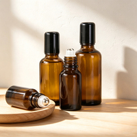Flacon compte-gouttes en verre ambré vide de 5 ml, 10 ml, 20 ml, 30 ml, 1 oz pour huiles essentielles, parfums et huiles corporelles – Format voyage