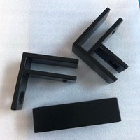 Connecteurs en acier inoxydable pour verre et mur TZ-65/S TZ-68/M, pince en forme de L, résistants à la rouille, pour l'installation de panneaux de verre d'escalier