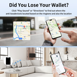 Traceur <span class=keywords><strong>GPS</strong></span> étanche IP68 pour IOS et <span class=keywords><strong>Android</strong></span>, localisateur de portefeuille et bagages, dispositif Air Tag, carte intelligente - Product Image 3