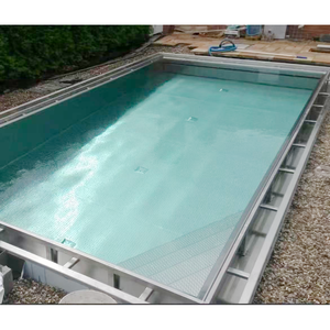 Piscina Modular Prefabricada de Acero para Exteriores, Estructura de Acero Inoxidable Resistente, Piscina Modular para Clubes Náuticos - Product Image 1
