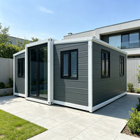 Casa Contenedor Multifuncional de 2 Dormitorios, Resistente a la Humedad, Desmontable, con Estructura de Acero Prefabricada y Ensamblaje con Pernos