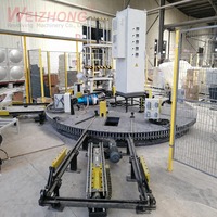Table tournante industrielle sur mesure à profil bas intégrée pour poste de travail d'assemblage