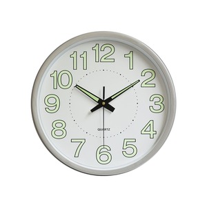 12 Inch Luminous Wall <b>Clock</b> Silent Quartz Analog Round <b>Battery</b> Powered Timepiece for Living Room Bedroom - Product Image 2