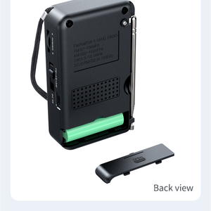 Radio AM/FM/SW Portátil Recargable de Plástico Personalizada de Fábrica, Pantalla HD, Búsqueda de Canales de Banda Completa, Carga Tipo-C para Uso en Exteriores - Product Image 3