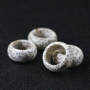 Bodhi Seed Running Ring 9mm DIY Jewelry Accessories Natural <b>Oxidation</b> White Old Seeds Unisex Bracelet Beads - Product Image 1