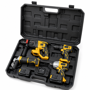 Set di Utensili Cordless LONSLEY 21V 4-in-1: Trapano a Percussione, <span class=keywords><strong>Smerigliatrice</strong></span> Angolare, Avvitatore a Impulsi, 2 Batterie, 1 Caricatore, Valigetta - Product Image 2