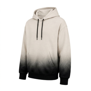 Sweat-shirt à capuche dégradé en molleton de coton pour homme, coupe classique, séchage rapide, écologique, avec poche, pour l'automne - Product Image 1