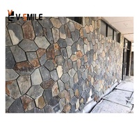 Pavé en pierre naturelle pour l'extérieur, couleur mixte, motif brique, ardoise cubique, pavé pour allées et allées