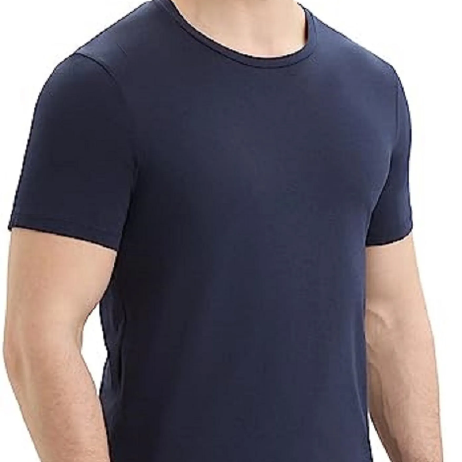 Merino Wool Shirt And Thermal Underwear For Men Short Sleeve Cotton T-shirt Basic Casual Shirt