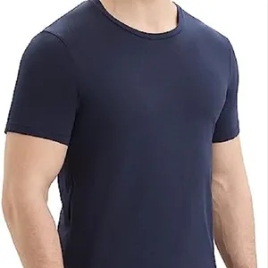 メリノウールシャツと男性用サーマルアンダーウェア半袖コットンTシャツベーシックカジュアルシャツ
