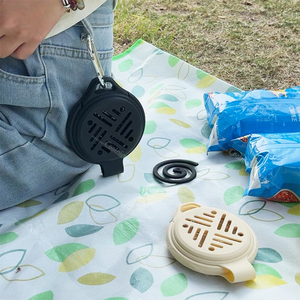 Soporte Portátil de Silicona para Espirales Antimosquitos para Patio, Terraza, Camping, Senderismo y Uso en Exteriores - Quemador de Incienso y Espirales Antimosquitos - Product Image 4
