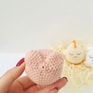 Fatto a mano pasqua <span class=keywords><strong>Amigurumi</strong></span> uncinetto cotone carino Super morbido coniglio farcito di pollo orsacchiotto Milkpp grande Idea regalo PP all'ingrosso - Product Image 4