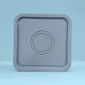 ถังพลาสติกทรงเหลี่ยมมีฝาปิด ขนาด 3.3 แกลลอน/12.5 ลิตร หนา 75 มิล ปากกว้าง บรรจุภัณฑ์พลาสติกแบบสุญญากาศ - Product Image 5