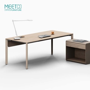Modern Classic L-Shape Executive Office <b>Desk</b> Convertible Manager <b>Table</b> Wooden Modular Workstation Furniture Panel Office Manager - Product Image 6