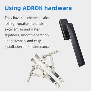 Qiguang nfrc USA หน้าต่างอลูมิเนียมกระจกหน้าต่างบานเลื่อนด้านนอกมีพายุเฮอริเคนกระทบต่อความร้อนหน้าต่างฉนวนกันความร้อนที่มีหน้าจอ - Product Image 4