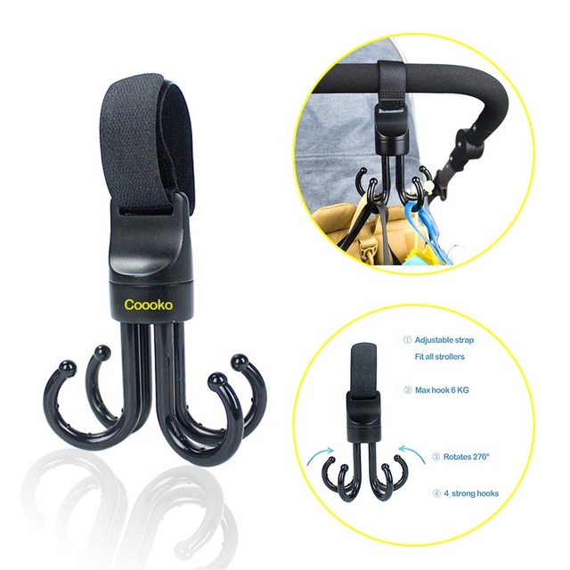 Patent New Design Buggy Clips Stroller Hooks