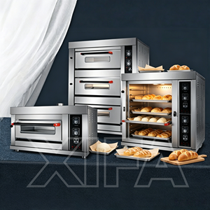 Nouveau four à gaz commercial à 4 étages - Contrôle numérique - Fonctionnement automatique - Grande capacité - Machine industrielle pour la cuisson du pain et des gâteaux - Product Image 5