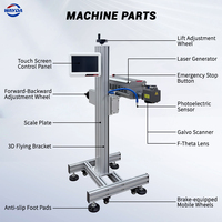 Encodeur de gravure laser UV CO2 industriel à fibre optique volante avec autofocus pour ligne de production en ligne de tuyaux PVC, PPR, câbles, métaux et non-métaux