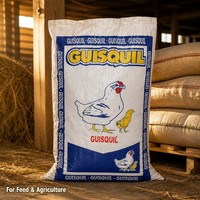 Sacs en PP tissé laminés pour farine de riz et aliments pour animaux, 25 kg et 50 kg, résistants à l'humidité et à la poussière, avec logo personnalisé, OEM, vente en gros