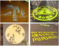 Logo Kustom Gobo Kaca/Film Logam untuk Proyektor Iklan LED Tahan Air Tahan Suhu Tinggi