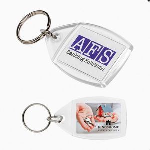 Llavero Acrílico Personalizado con Marco para Foto, Inserto para Logotipo, Anillos de Aleación Transparentes, Regalos Promocionales DIY, Publicidad - Product Image 2