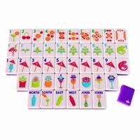 Nouvel ensemble de tuiles de Mahjong américain en acrylique violet, tuiles de Mahjong de luxe pour la plage, vente chaude