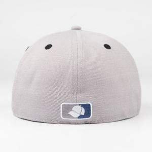 Casquette de baseball ajustée en laine mélangée brodée à 6 panneaux, personnalisable OEM/ODM, TCAP Chine - Product Image 5