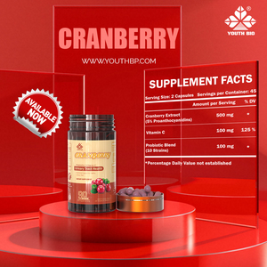Cranberry de Alta Potencia con 5% de PACs, Vitamina C y Probióticos para la Salud Femenina, Equilibrio y Armonía Interna, 90 Cápsulas, Suministro Instantáneo - Product Image 5