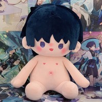 Offre Spéciale 40cm Genshin Impact Cute Anime Fabric Doll KPOP Naked Cotton Plushies OEM Cadeaux personnalisables avec remplissage en coton PP