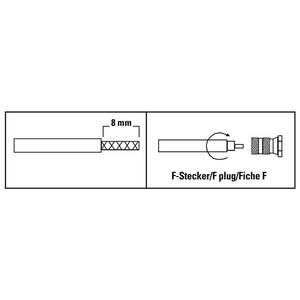 Conector de antena Sat Plug, juego de 2 piezas de metal 00205204 - Product Image 2