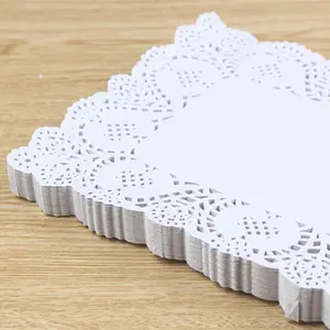 Rechthoekige Kant Olie Proof Paper Kleedjes