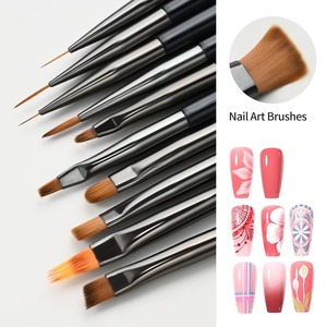 10Pcs Kolinsky Nail Art Brush <b>Set</b> Acrylic Liner UV Gel Ombre Drawing Pen - Product Image 5