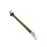 Câble USB 8 broches à profil bas et angulaire, câble plat flexible FPC, câble sans fil FPC angulaire, câble PVC Micro USB Mini Micro Jst