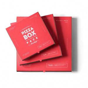 Boîtes à pizza en carton biodégradable coloré pour pizza, boîte réutilisable, carton à pizza 26x26 - Product Image 4