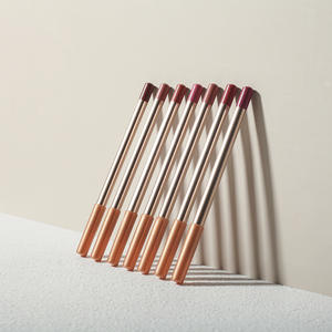 MLM Custom Labels Golden Matte Smooth Easy Coloring <b>Lip</b> Liner <b>Pencil</b> Long Lasting Waterproof Wooden <b>Lip</b> Liner <b>Pencil</b> - Product Image 5