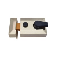 Loquet de nuit pour porte d'entrée, accessoires de verrouillage 60mm/40mm, en laiton/alliage de zinc, finition nickel satiné/doré 3