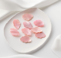 Perla Rosa Nácar en Forma de Nube, Doble Cara Plana, Venta al por Mayor, Se Utiliza para Hacer Joyería con Excelente Calidad