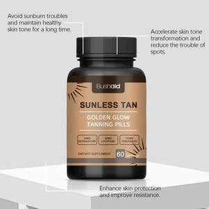 Capsules bronzantes Bushaid favorisant la mélanine : Obtenez un hâle naturel rapide et profond sans soleil – Complément alimentaire pour le <span class=keywords><strong>bronzage</strong></span> - Product Image 4